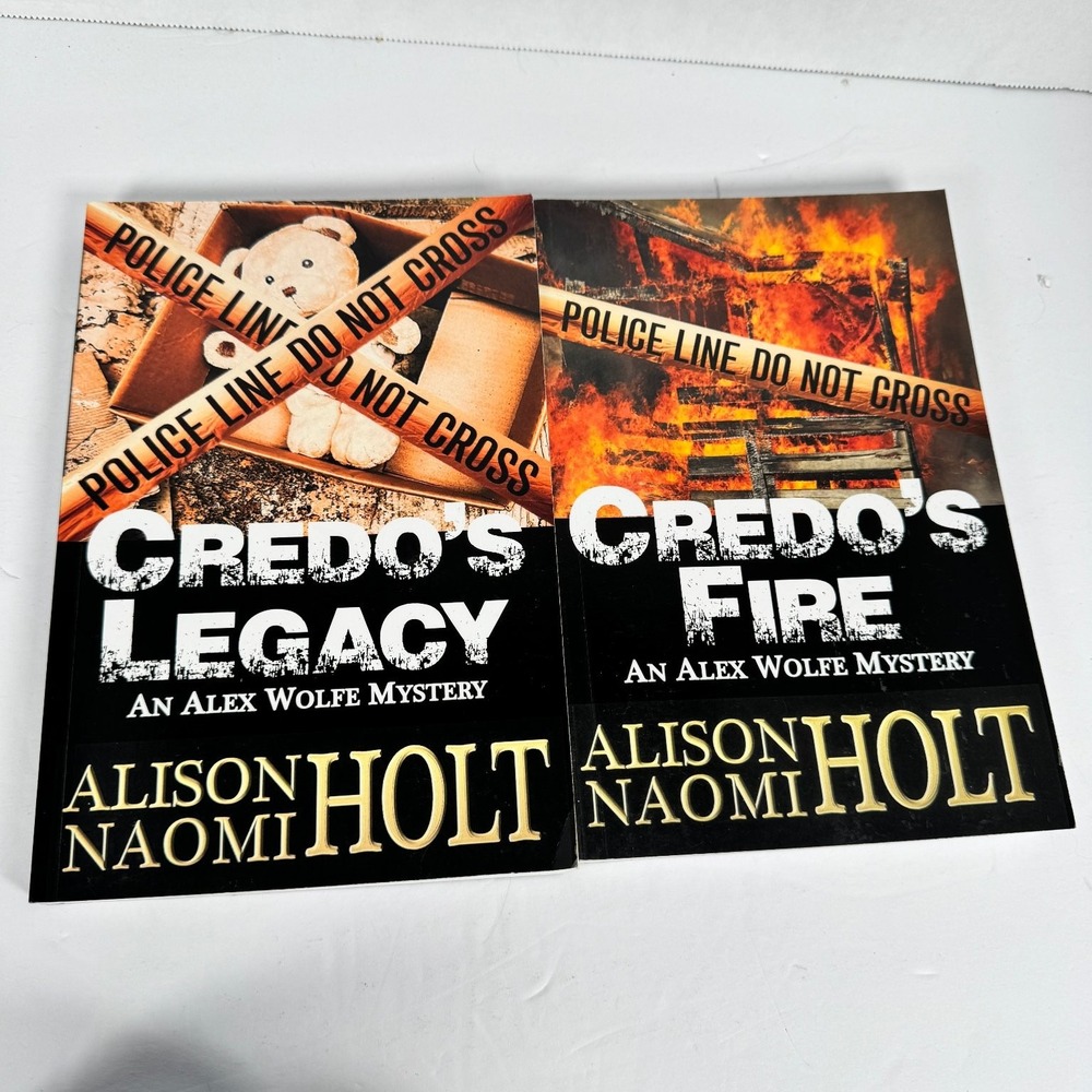 Credo's Legacy & Credo's Fire Alison Holt 2020 Alex Wolfe Mystery‎ Denabi